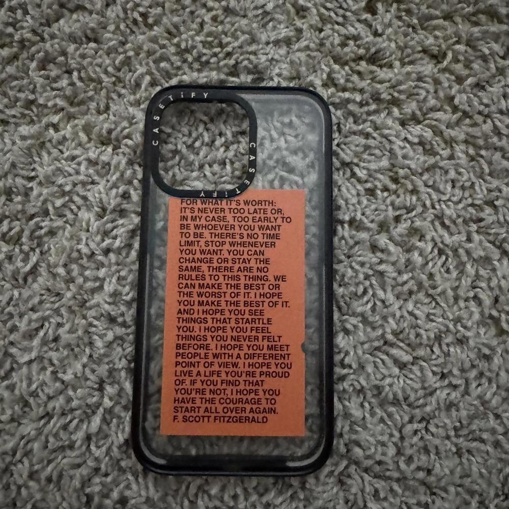 Orange and Black Phone-cas